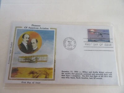 Wilbur & Orville Wright Cachet With Lindbergh 10c Stamp Fdc Sc#1710 Colorano - Image 1 of 2