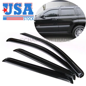 Viseras de ventana de montaje exterior parasol protector de lluvia para Jeep Grand Cherokee 2005-10 - Imagen 1 de 9