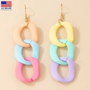 Fashion Women Stud Earring Creative Colorful Rainbow Jelly Candy Ins Style 0029 - Picture 1 of 4