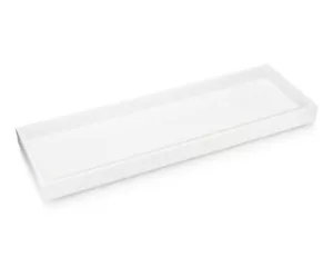 Matte White Luxury Bathroom Vanity Tray Rectangular Cosmetic Tray. - Picture 1 of 4