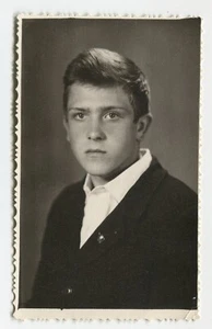Hübscher Junge Arcade Portrait UdSSR Vintage Foto - Bild 1 von 2