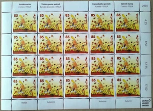 ZEP - TITEUF PLAQUE DE TIMBRES (20X) AUTOMNE non oblitéré - 2004 - Imagen 1 de 1