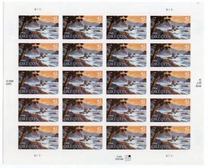 US 2009 SC 4376 42c Oregon Statehood - Sheet of 20 - MNH Fresh - Picture 1 of 2
