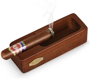 Ashtrays, Wooden Ashtray, Cigar Ashtrays, Outdoor and Home Office Decoration Use - Picture 1 of 12
