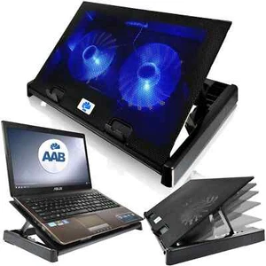AABCOOLING NC80 - SILENT AND ADJUSTABLE NOTEBOOK COOLER PAD - 12"~17,3" LAPTOP - Picture 1 of 17
