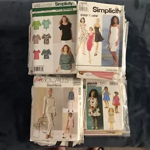 Lot Vintage Women's Sewing Patterns lot of 70+ Cut & Uncut  70s, 80s, 90s - Picture 1 of 7