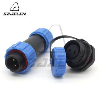 SP13 2Pin IP67 Waterproof Aviation Connector Plug Socket,Electrical Connector - Image 1 of 4