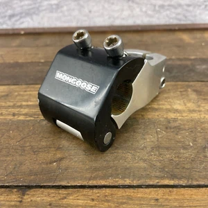 Vintage Mongoose BMX Stem 1 1/8 Threadless 2 Bolt Hinge Old School BMX Neck - Picture 1 of 15