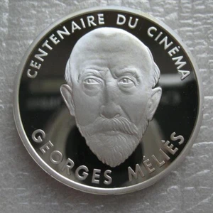 France 100 Francs 1995 Silver Proof Coin Centennial of Cinema,Georges Melies - Picture 1 of 2