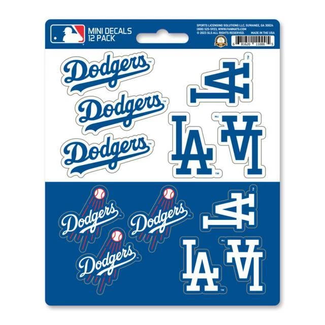 Los Angeles Dodgers - Set Of 12 Sticker Sheet - Image 1 of 1