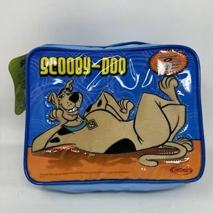 Vintage Scooby Doo Vinyl Insulated Lunch Box W/ Thermos and Pringle Pack - Picture 1 of 13