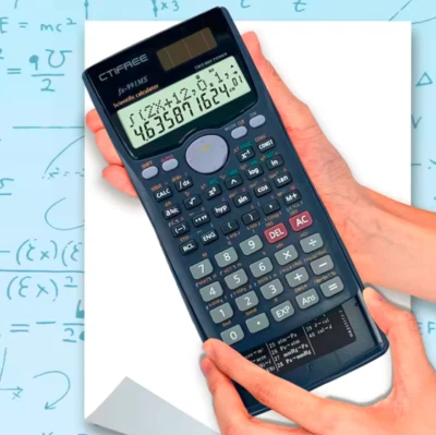 Scientific Calculator FX-991MS College Middle School Math 401 Functions  - Black - Image 1 of 4