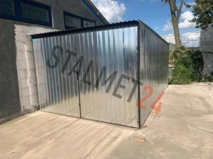 Blechgarage 2,5x5Metallgerätehaus Baucontainer  Blechschuppe Stahlgarage Lager - Bild 1 von 6