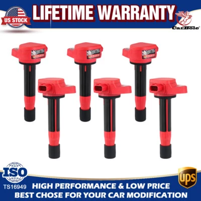 Bobina de encendido 6 piezas UF603 para Honda Odyssey Pilot Acura TSX 3,5 L 3471CC V6 Foto 1 de 4