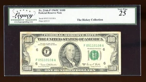 DBR 1969-C $100 FRN Atlanta Fr. 2166-F Legacy 25 Serial F05110108A - Picture 1 of 2