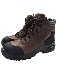 Reebok Men Sz 9.5M Brown Leather 6in Sport Athletic Boot Trainex Comp Toe RB7755 - Picture 1 of 9
