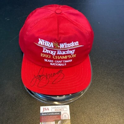Larry Morgan Signed 1993 Winston Champion Hat Nascar Racing JSA COA - Image 1 of 4