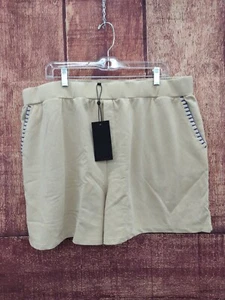 Kendall And Kylie Women's Sweat Shorts, Beige, Size 2XL - Picture 1 of 6