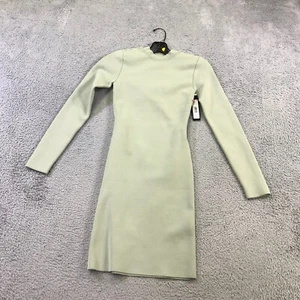 Alice + Olivia Dress Womens Extra Small Estelle Fitted Mini Dress Bodycon ripped - Picture 1 of 13