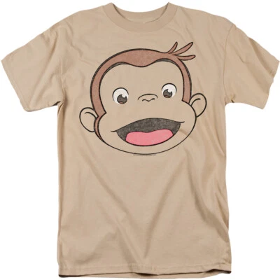 Camiseta gráfica CURIOUS GEORGE HEATHERED GEORGE para hombre con licencia para adultos SM-3XL Foto 1 de 2