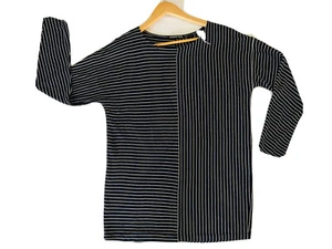Country road ladies long sleeve tunic top horizontal strips size s,10-12 - Picture 1 of 8