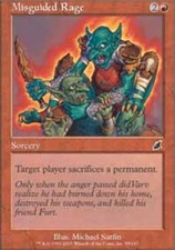 1x Misguided Rage MTG Scourge NM Magic Regular