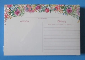 GBOT Delightful Days pack 50 RECIPE CARDS Legacy floral bridal shower gift - Picture 1 of 3
