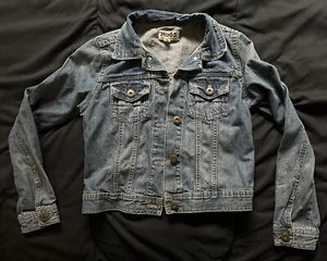 Mudd Jean Jacket Girls Sz M Medium Dark Blue Denim 10/12 - Picture 1 of 2