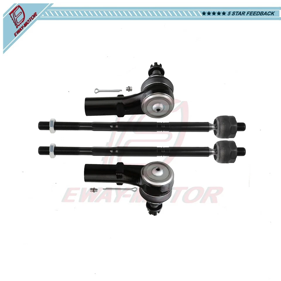 4x Se adapta a 15-17 Chrysler 200 13-16 Dodge Dart delantero interior exterior barra de amarre dirección Foto 1 de 1