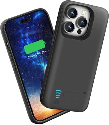 Battery Case for iPhone 14 Pro, 5000mAh Rechargeable Extended Battery Charging - Image 1 of 4