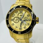 Invicta Men’s Pro Diver 18K Gold-Plated 30ATM St Steel 48mm Day/Date Watch 15343