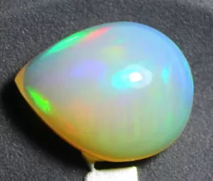 Natural Loose Gemstone Ethiopian Honey Comb Multi Fire Opal Cab 5.70 Carat MN21 - Picture 1 of 8