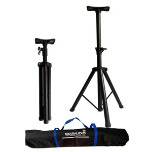 Dual Universal Stativ Audio PA Lautsprecher Ständer 1 tragbarer Ständer Nylon Tragetasche  - Bild 1 von 24