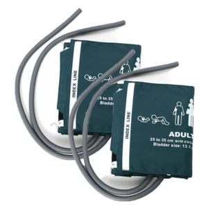 2Pcs Adult Double-tube Blood Pressure Cuff For Patient Monitor Arm Cir 25-35cm - Picture 1 of 4
