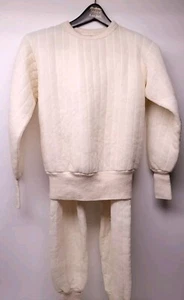 Neu aus altem Lagerbestand Dacron 60s 70s Hollofil 808 Thermohose & Shirt lange Unterwäsche Herren Medium - Bild 1 von 9