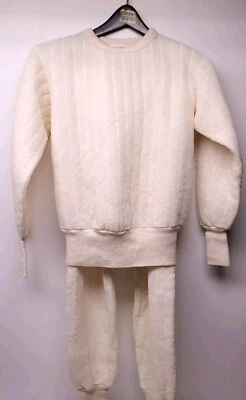 Nuevo de Lote Antiguo Dacron Años 60 70 Hollofil 808 Pantalones Térmicos y Camisa Ropa Interior Larga Para Hombres Mediana Foto 1 de 4