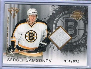 2003-04 SERGEI SAMSONOV PACIFIC TITANIUM JERSEY #144 BRUINS #314/875 - Picture 1 of 1