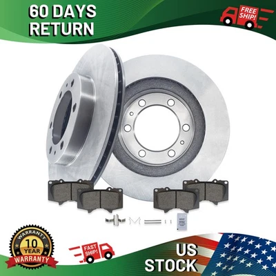 Front Brake Pads and Rotors Kit - Exact Fit for Toyota 4Runner Tacoma FJ Cruiser - Image 1 of 4