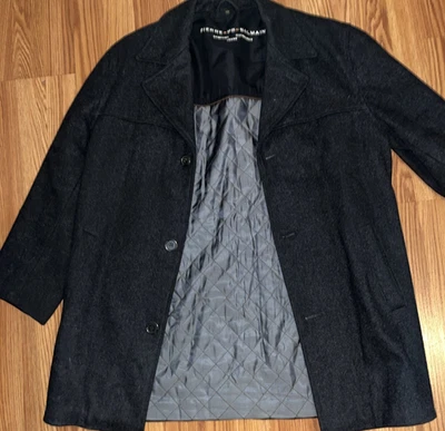 Balmain Мужская пальто размер XL черный классический дизайн стеганая подкладка роскошь верхняя одежда - Изображение 1 из 4