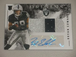 2020 Panini Origins RPA Autograph Auto Patch #128 Bryan Edwards Rookie RC - Picture 1 of 2