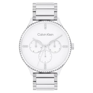 Calvin Klein Stainless Steel White Dial Multi-function Women's Watch - 25200373 - Picture 1 of 6