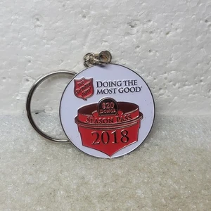 Salvation Army $20 Season Pass Keychain 2018 Donation Kettle Promo Rare - Picture 1 of 3