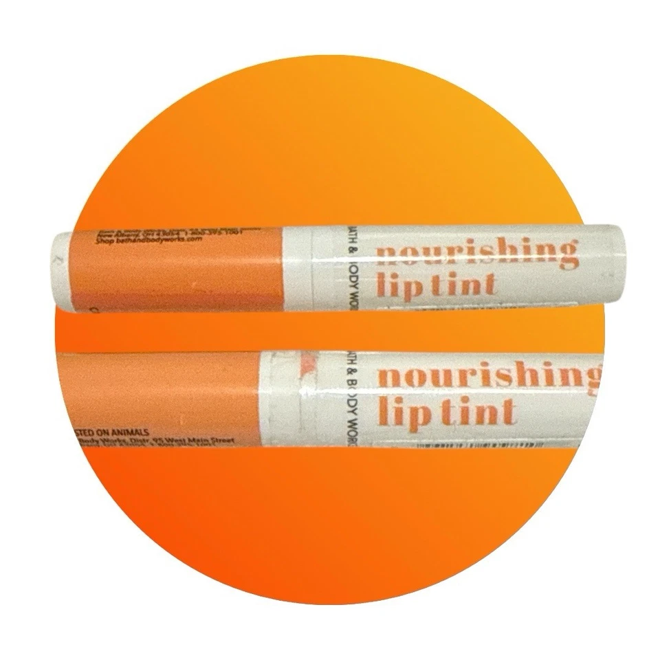 Paquete de 2 Bath & Body Works - Tinte labial nutritivo - Coral cremoso - 0,06 OZ Foto 1 de 1