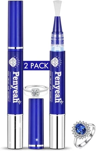 Schmuckreiniger Stift 2er Pack, Quick Sparkle Diamant Ring Reiniger Stift Stick, Soft Br - Bild 1 von 5