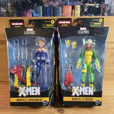 Lote de figuras Marvel Legends X-Men Series Rogue and Shadowcat Hasbro Colossus BAF Foto 1 de 4
