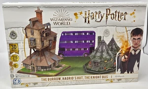 Harry Potter Puzzle 3D 315pz Confezione Multipla La Tana, Capanna di Hagrid e Autobus del Cavaliere - Foto 1 di 3