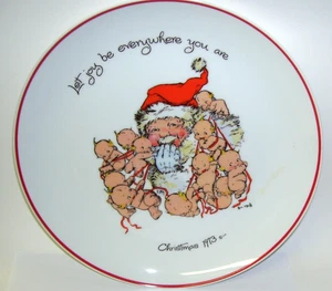 Sammelteller Kewpie Babys und Weihnachtsmann 1973 - Bild 1 von 6
