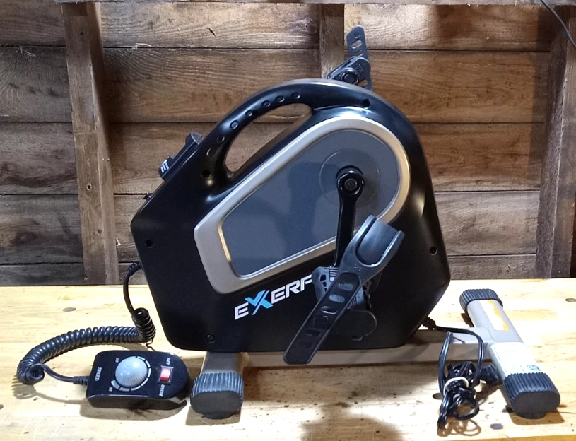 Exerpeutic 2000M Motorized Under Desk Exercise Bike - Electric Legs Arms (4107) - Image 1 of 4