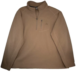 Vintage Nike ACG Mens Brown Pullover Fleece Halfzip Sweatshirt Size XL - Foto 1 di 7