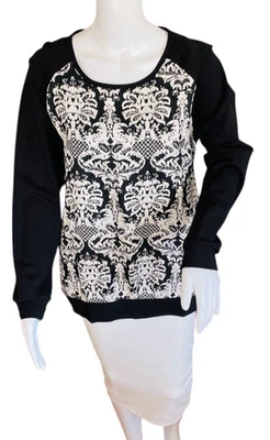 Blusa Top Para Mujer Collective Concepts Manga Larga Cuello Redondo Talla M Negra... Foto 1 de 4